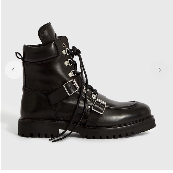 Leather Combat Hiking Boots 